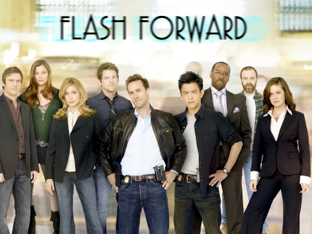 Foto con los actores principales de la serie Flash Forword